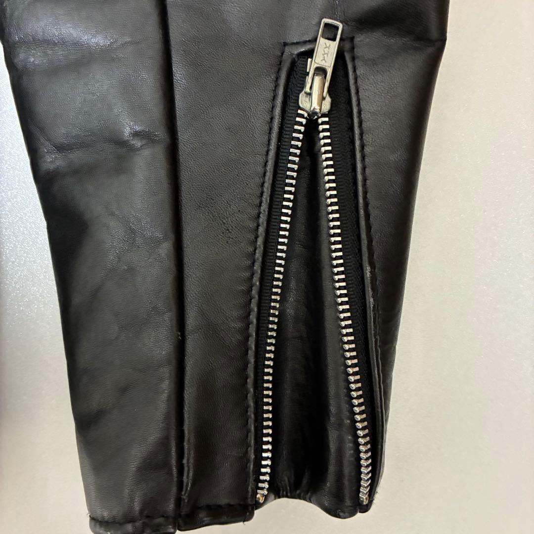 【美品】Schott 641 シングルライダースUSA製 40 黒 ライナー付