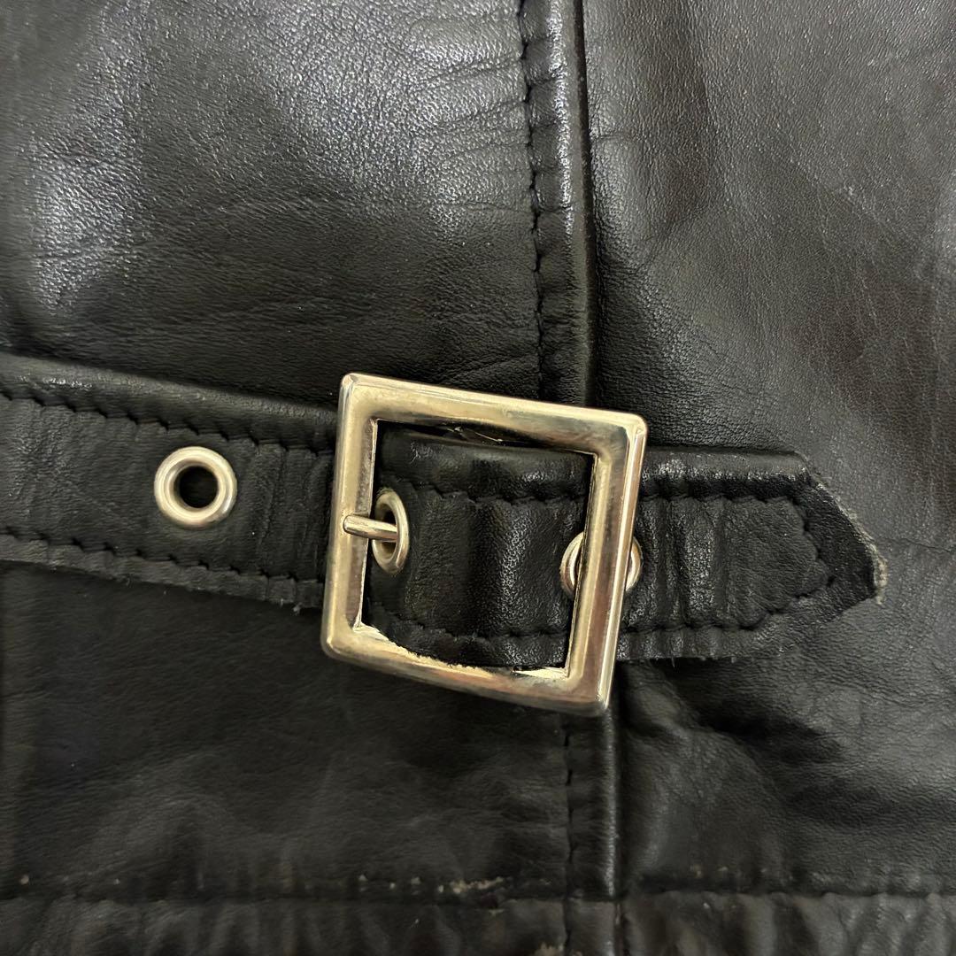 【美品】Schott 641 シングルライダースUSA製 40 黒 ライナー付