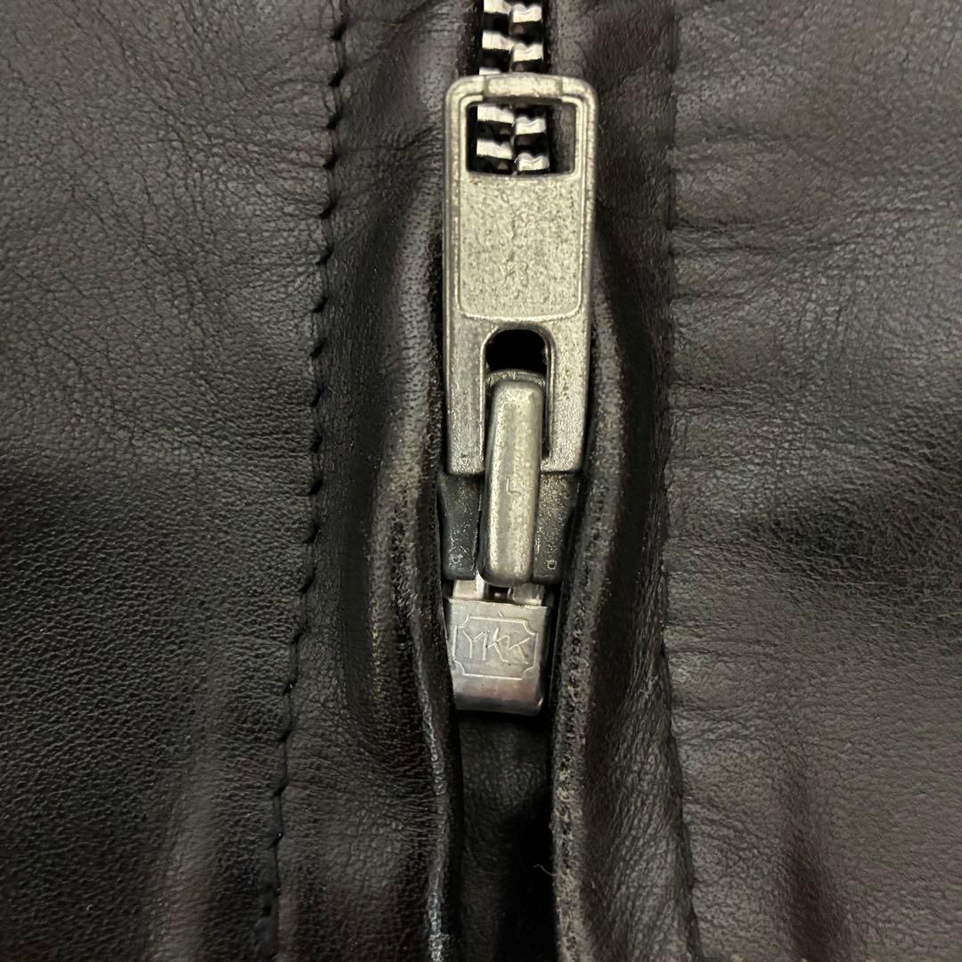 【美品】Schott 641 シングルライダースUSA製 40 黒 ライナー付