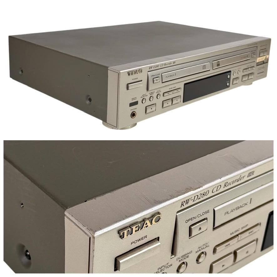 TEAC RW-D280 CDプレーヤー CDレコーダー ダブルデッキ