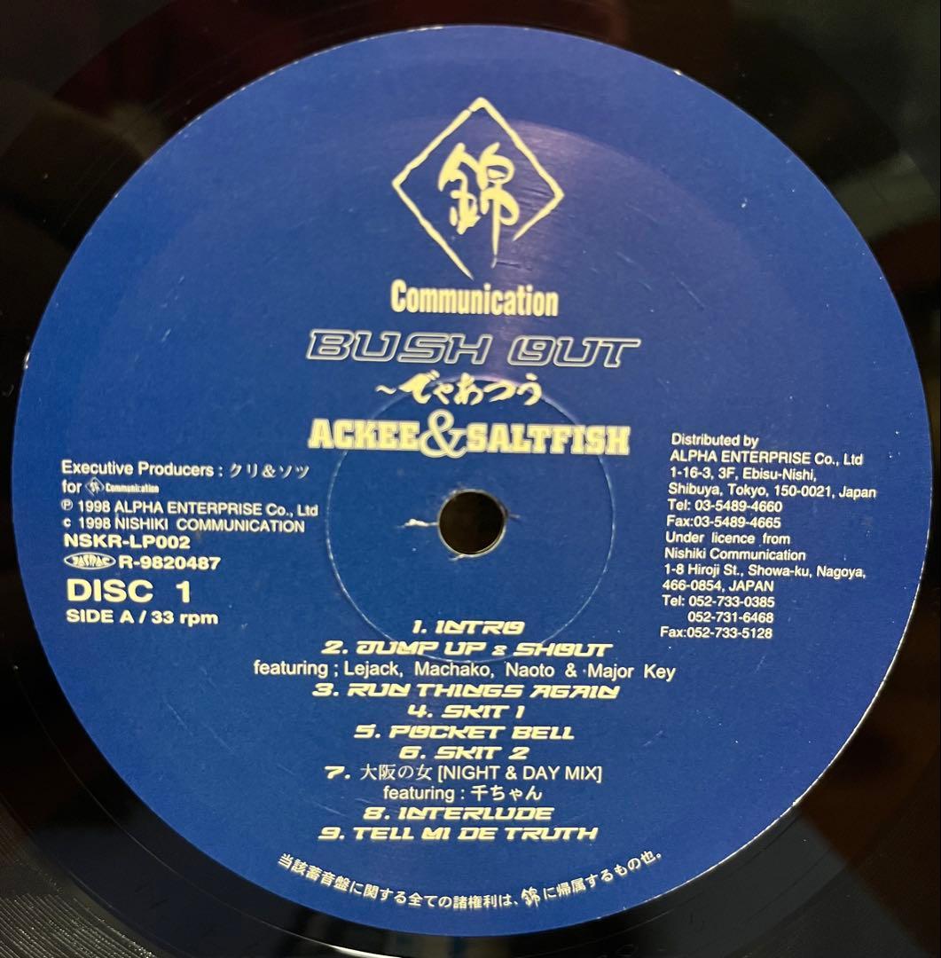 ACKEE&SALTFISH / BUSH OUT レゲエ レコード ジャパレゲ