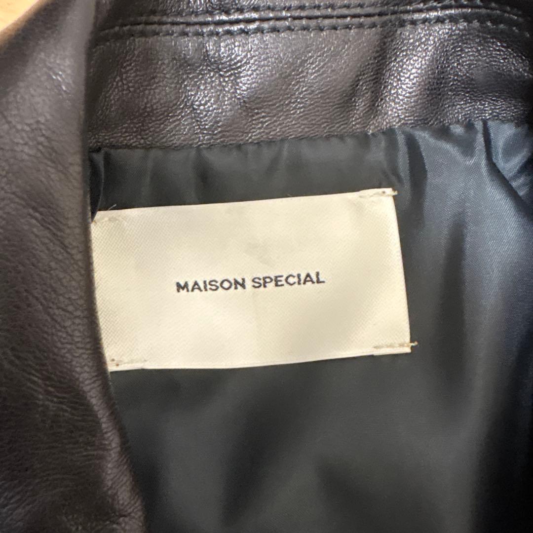 A*C様 新品 シープレザーダブルライダースジャケットMAISON SPECIA