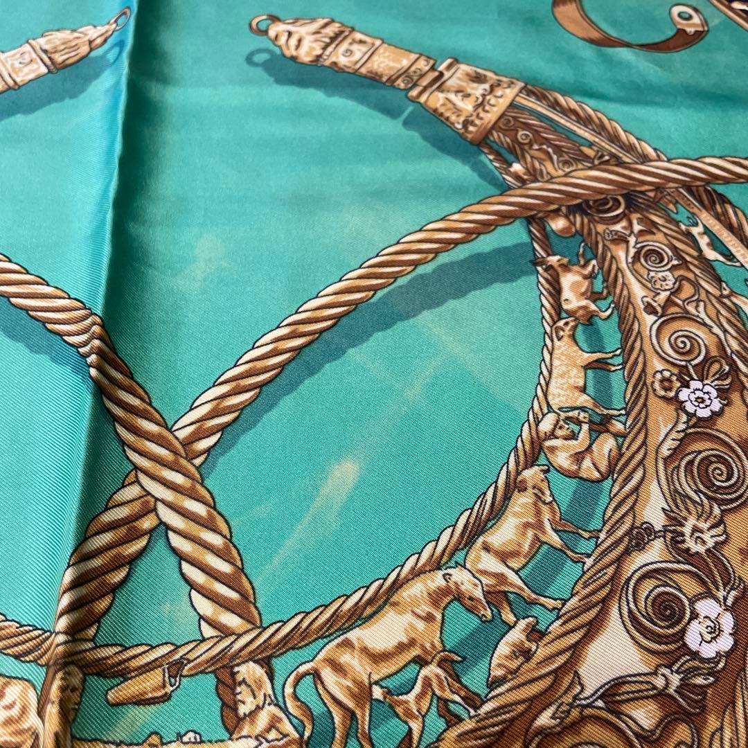 HERMESカレ90 黄金の騎士 スカーフ