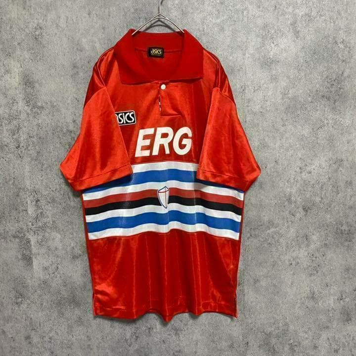激レア　92/93 サンプドリア　ユニフォーム　アシックス　メンズ　M 古着