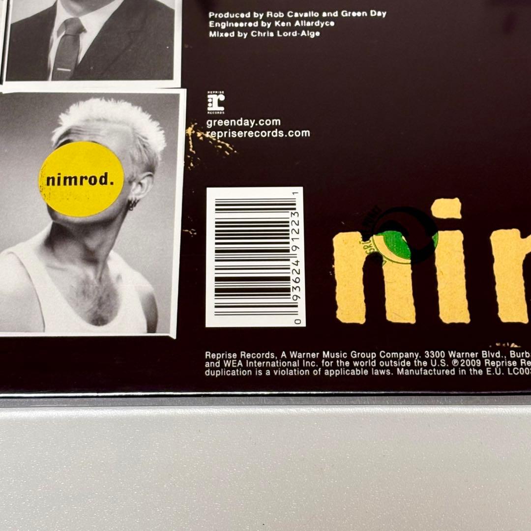 Green Day nimrod. 20周年記念アナログレコード ニムロッド
