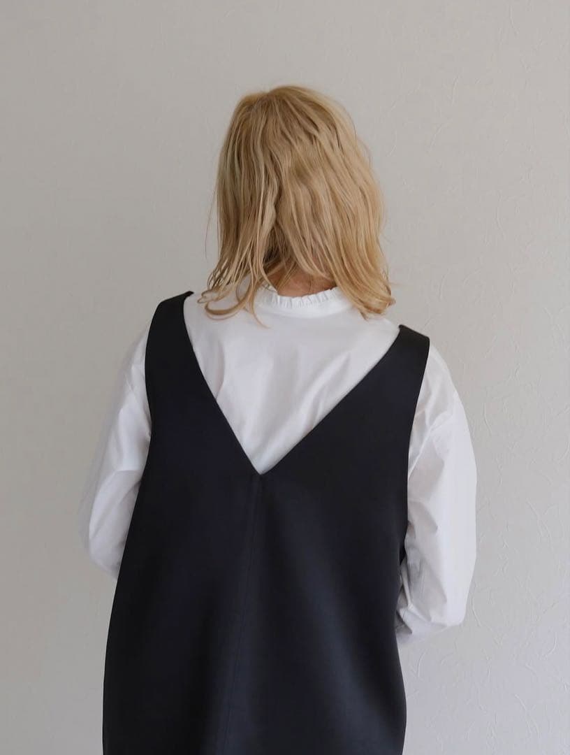 ワンピース ella_selectshop satin twill jumper skirt