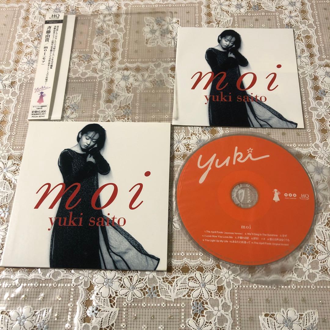 ♡HQCD♡帯有♡斉藤由貴♡moi♡紙ジャケット♡モア♡