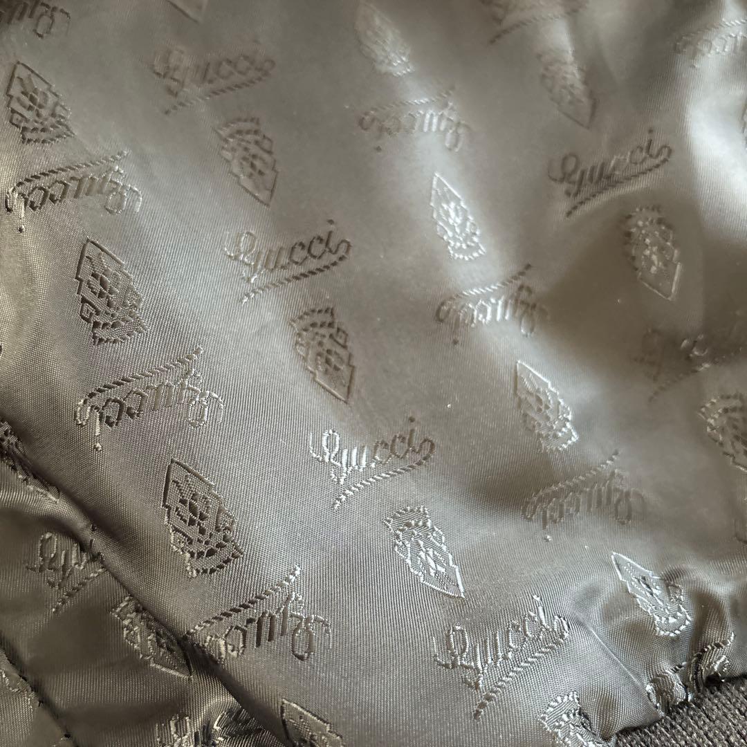 GUCCIメンズレザーブルゾンライダース　ブラック　Sサイズ