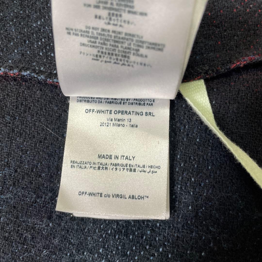 off-white オフホワイト　チェック柄ライトアウタージャケット　パーカー