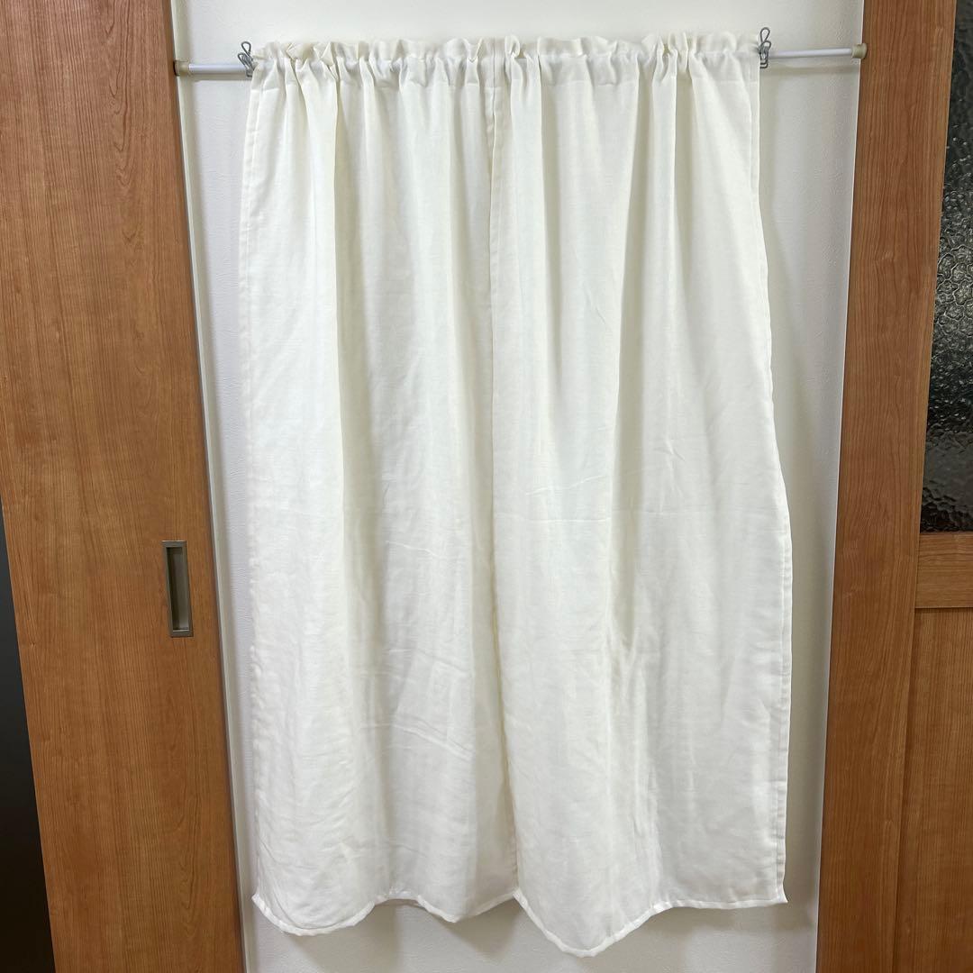 【hinasu】二重カフェカーテン　のれんタイプ　ダブルガーゼ　オーダー品