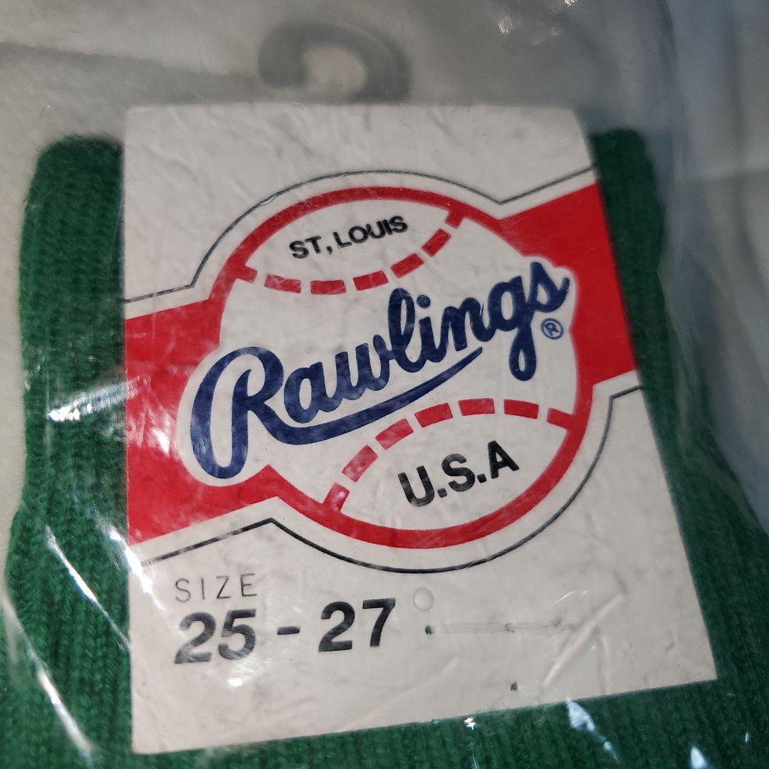 超希少　ヴィンテージ　タグ付き未使用　Rawlings野球ソックス