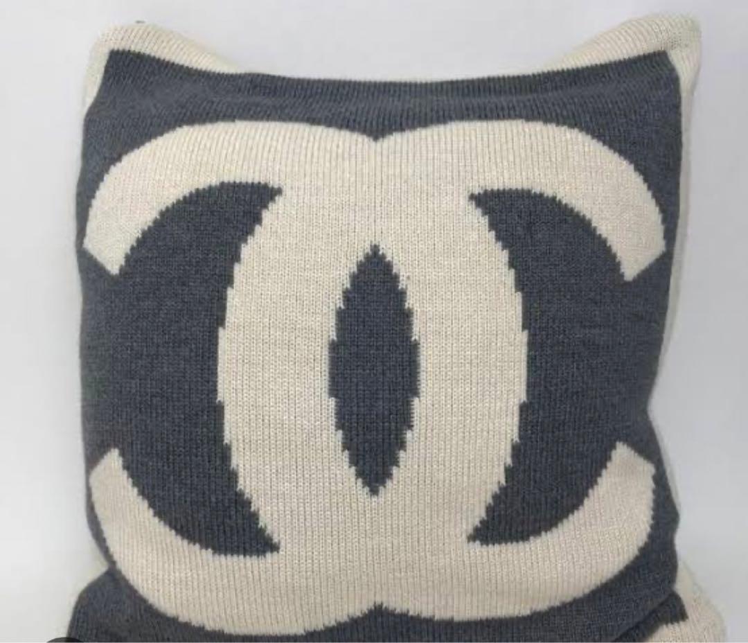 希少シャネル　カシミヤ　クッション　chanel