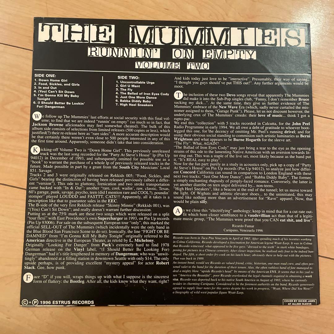 洋楽 THE MUMMIES /RUNNING ON EMPTY VOLUME TWO