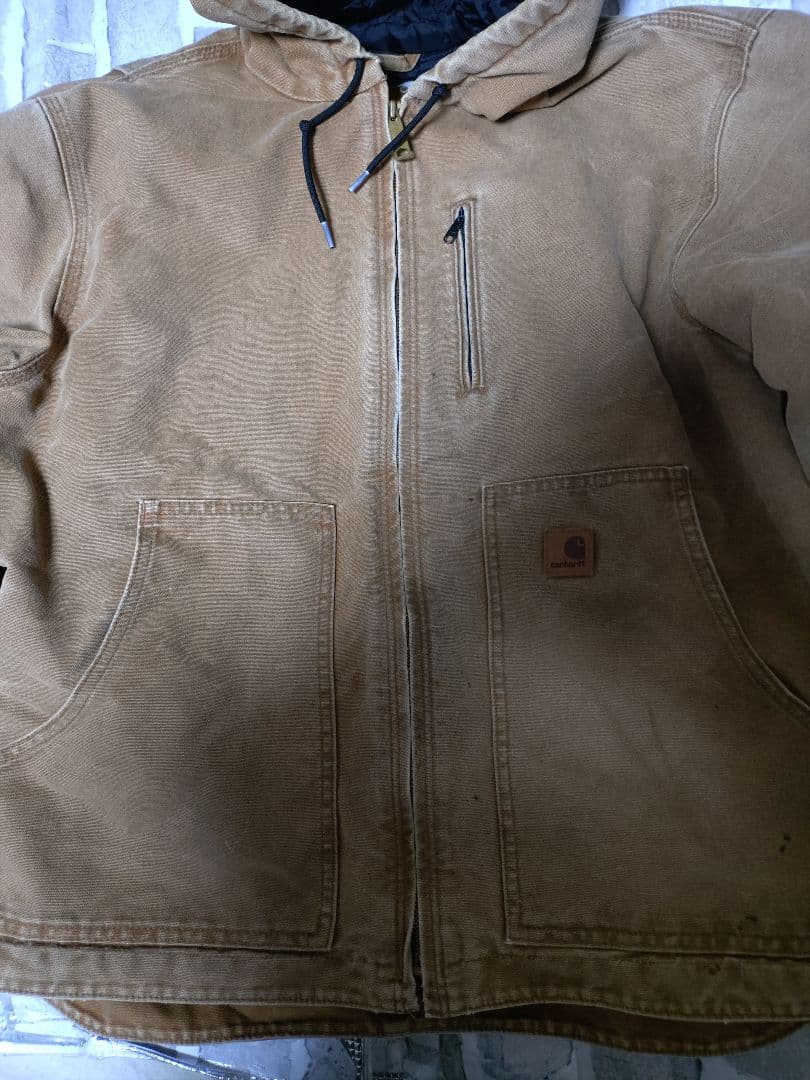 【Carhartt】【希少XLサイズ】【アクティブ】【キャメル】鬼フェード