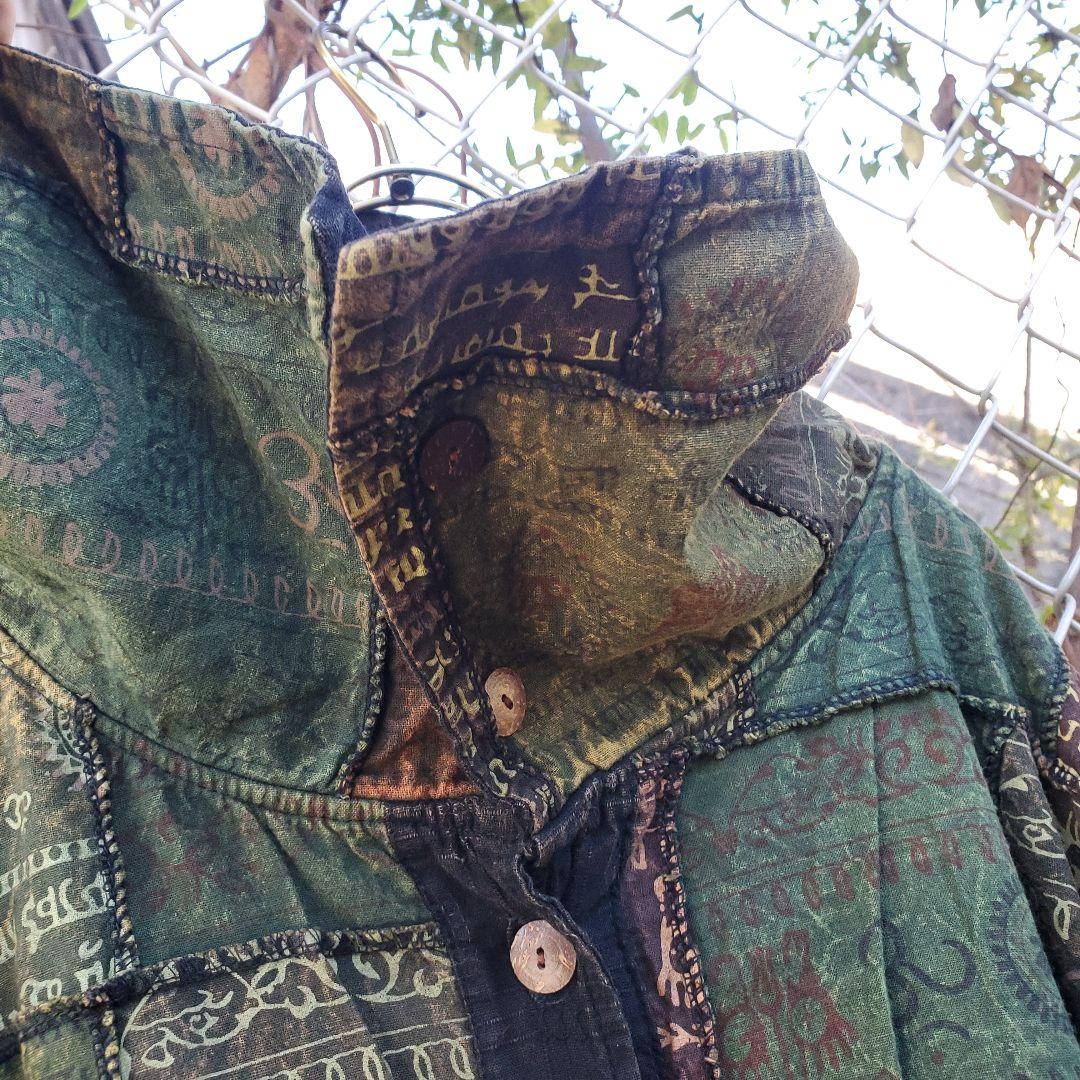 総柄ジャケット 柄ジャケット エスニック柄 メキシカン柄 L XL レトロ