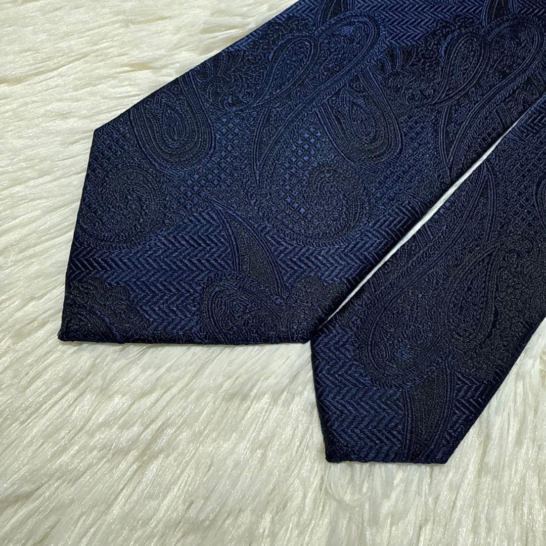 【未使用品】Paul Smith ネクタイ　高級シルク　ペイズリー　ジャガード