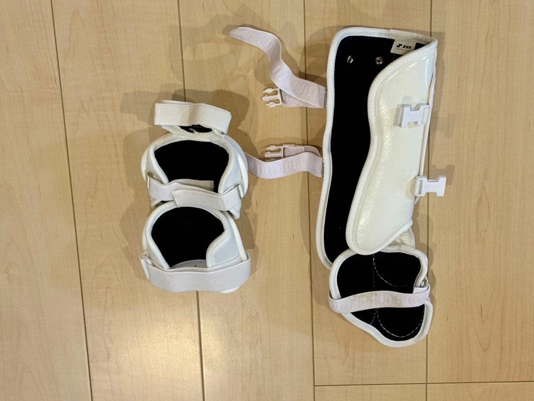 SSK 打者用 エルボーガード フットガード セット 左打者用 ホワイト