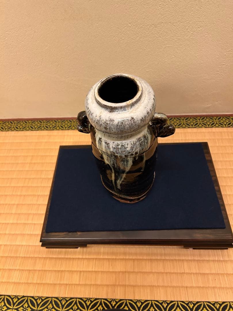 蓮見重義作　朝鮮唐津花入