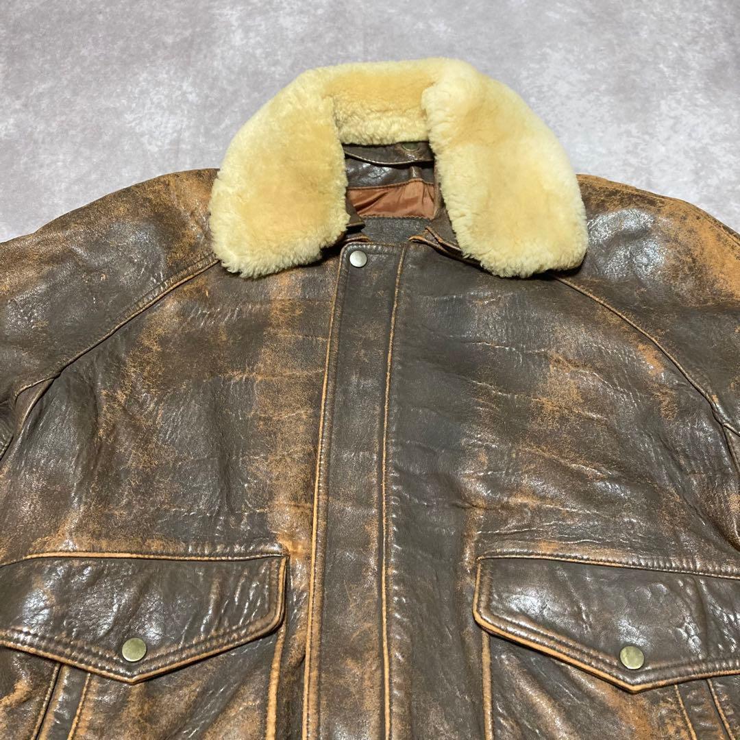 moda italiana （L） G-1　フライトジャケット　シープレザー