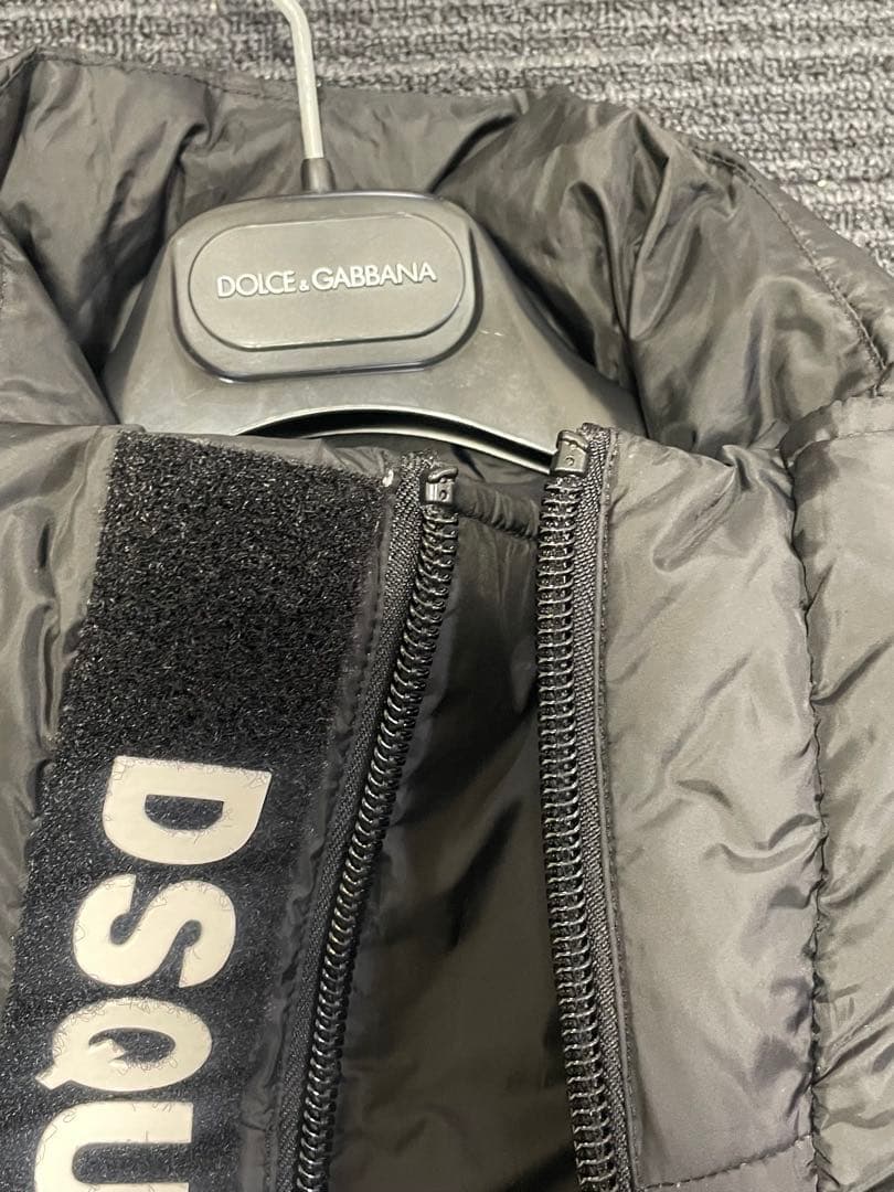DSQUARED2 ブラック ダウンベスト 46
