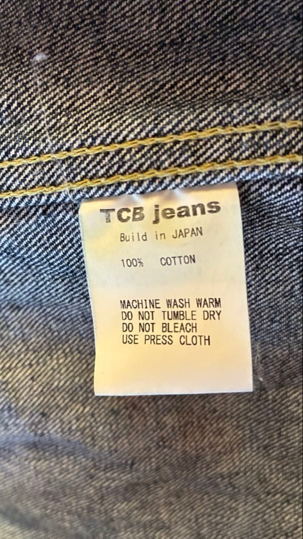 古着tcb jeans 30s ファーストモデル Tバック サイズ 42