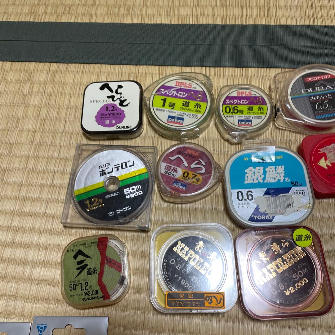 専用。ヘラブナ釣り用道糸、ハリス、ハリ、おもり他