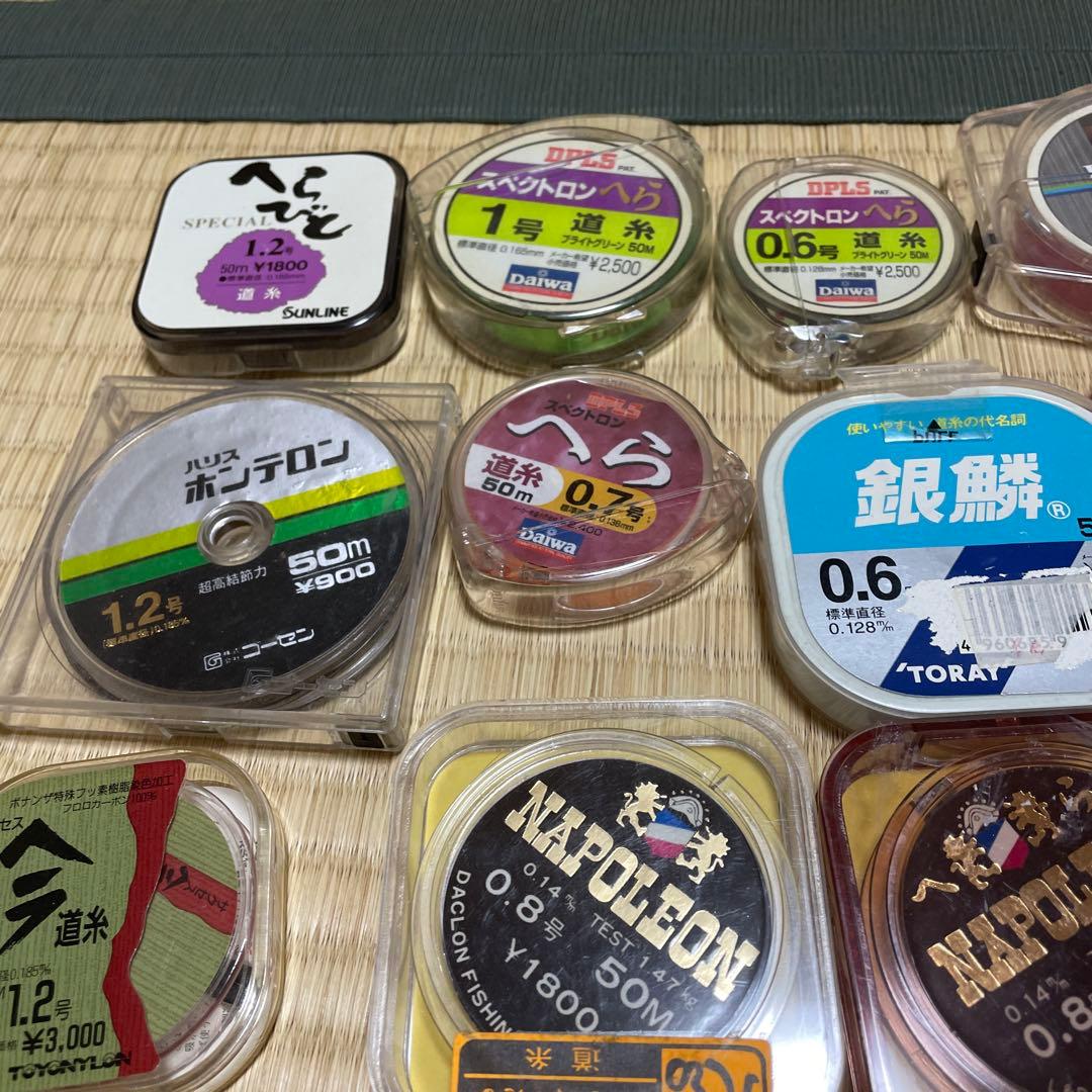 専用。ヘラブナ釣り用道糸、ハリス、ハリ、おもり他
