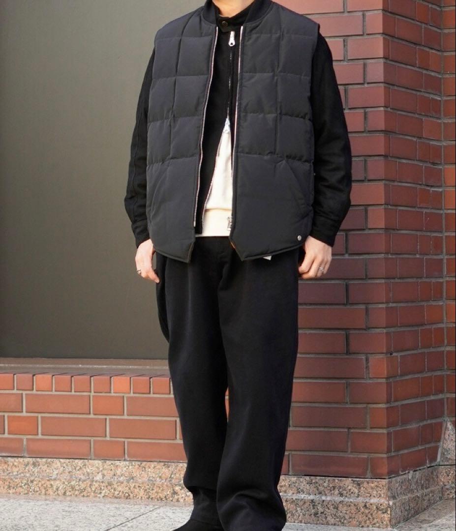 エディーバウアー ブラックタグ カナディアン　ダウンベスト シルク 黒 ovy