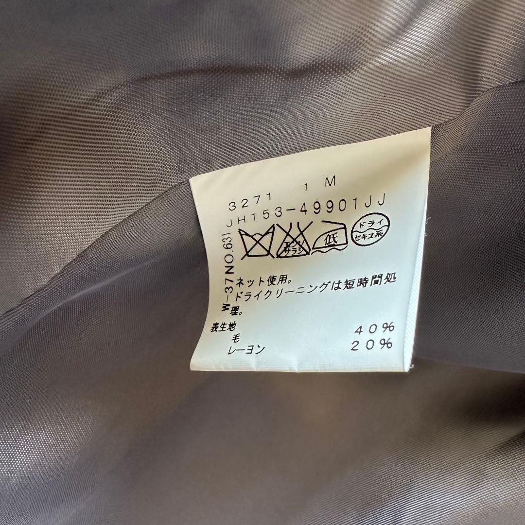 美品✨アンタイトル　ポンチョショートコート　イタリア生地　ツイード　大きいサイズ