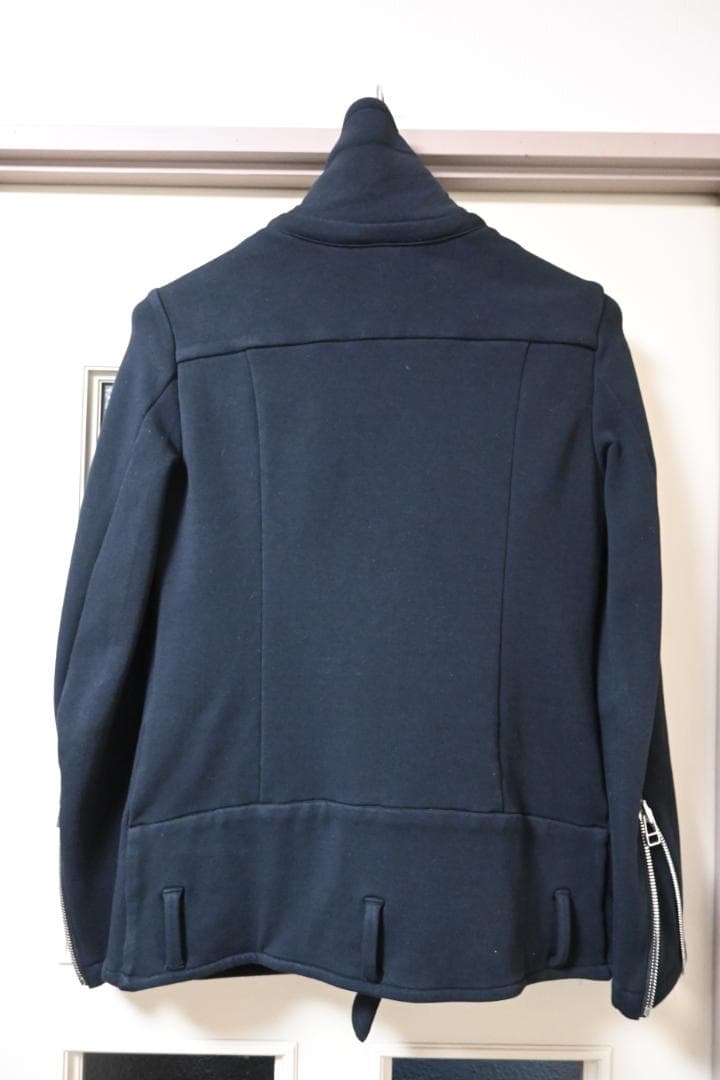 bajra バジュラ スエット素材 ダブルライダースJKT 黒 サイズ1 美品