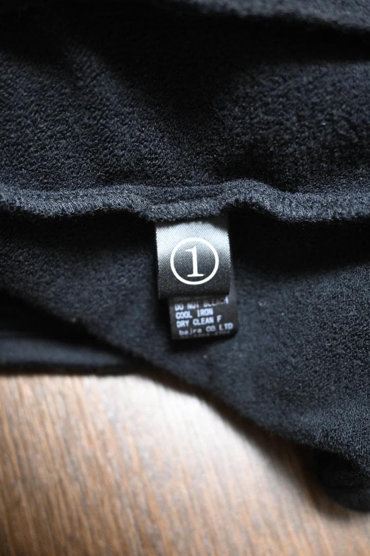 bajra バジュラ スエット素材 ダブルライダースJKT 黒 サイズ1 美品