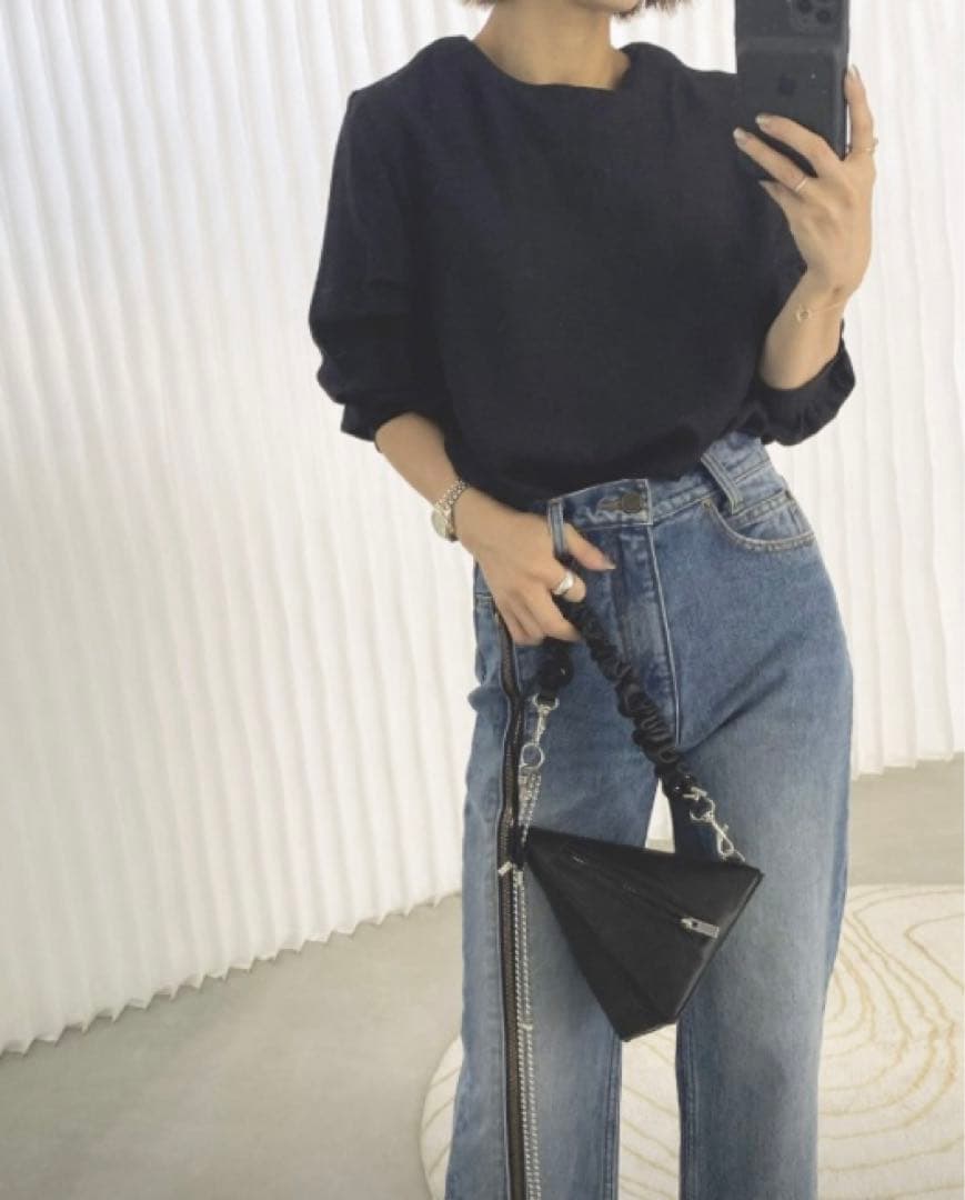 Ameri アメリEMBROIDERY COLLAR BLOUSE