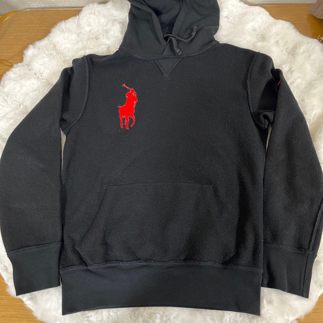 POLO ラルフローレン　ビッグポニー　プルオーバーパーカー ブラック XS