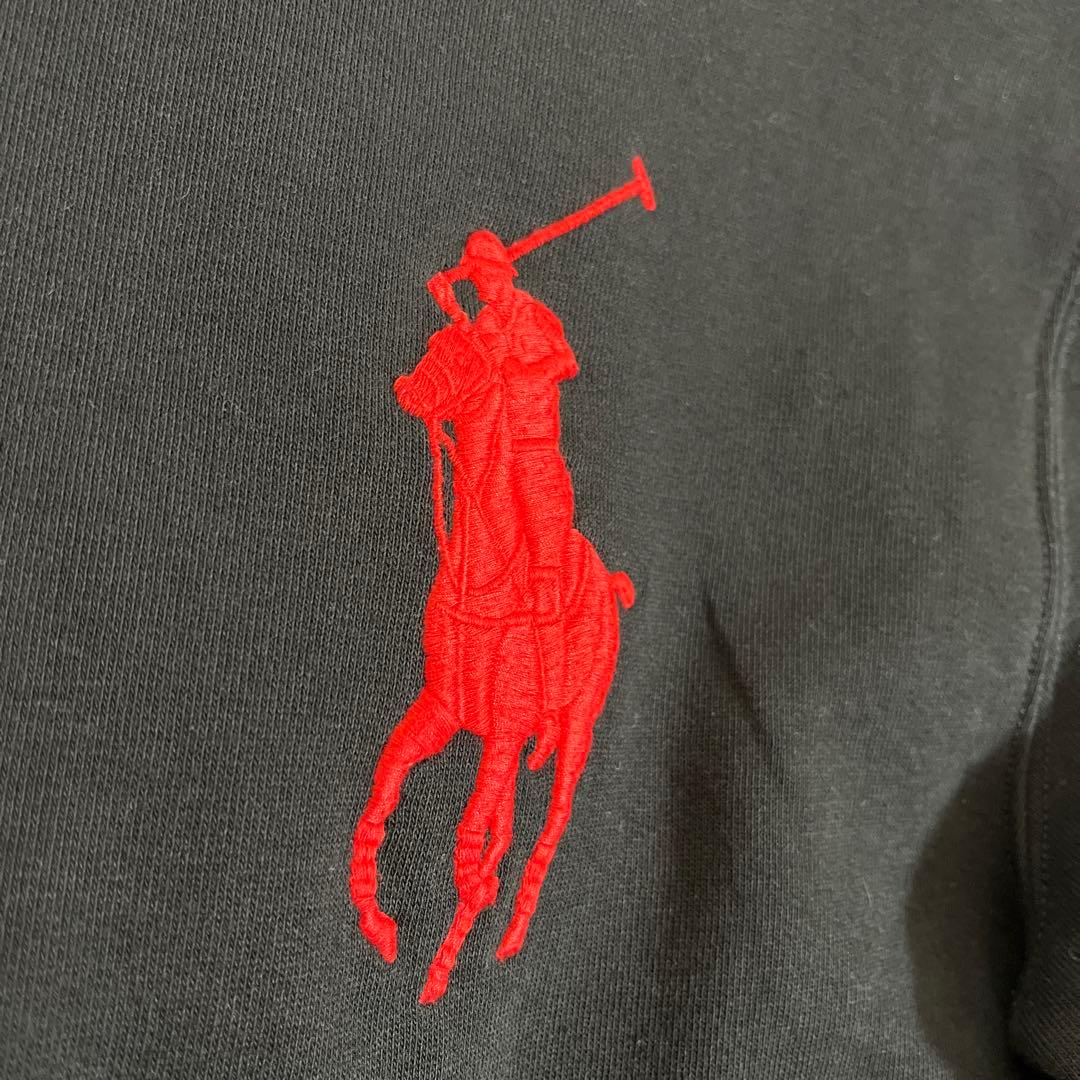 POLO ラルフローレン　ビッグポニー　プルオーバーパーカー ブラック XS