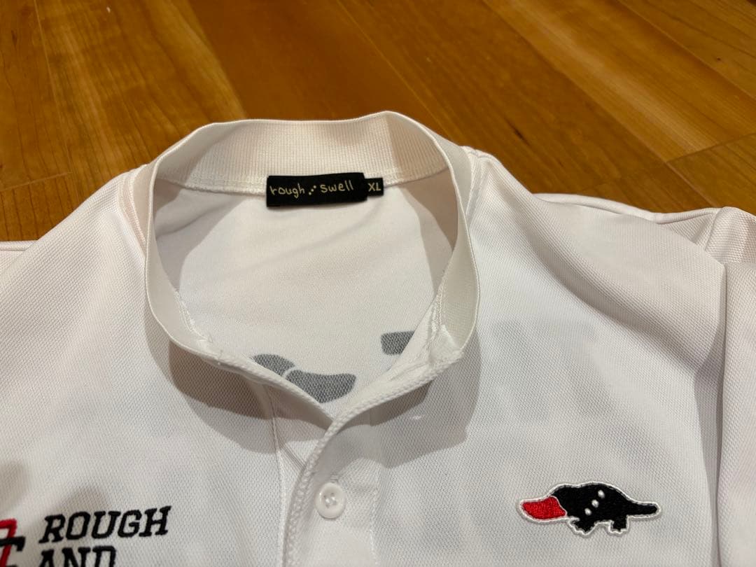 ROUGH & SWELL ポロシャツ XL ホワイト