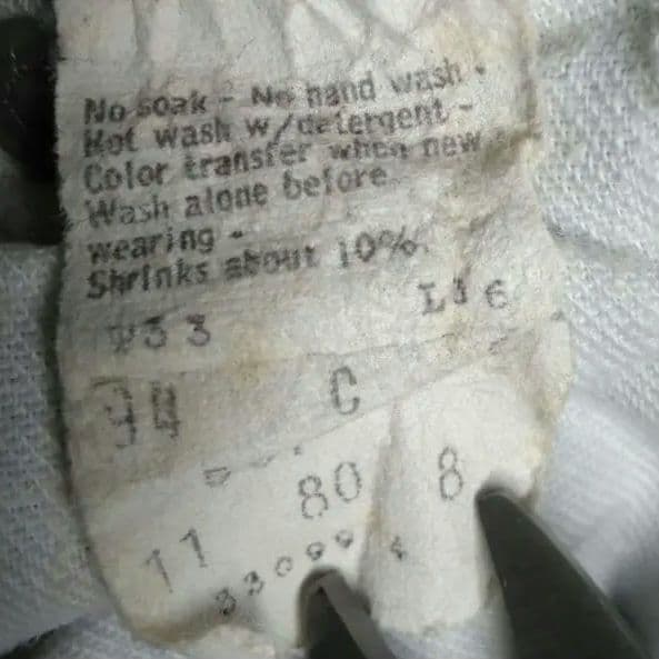 乙*。様 激レア Levi's501 USA ボタン裏8 W33 希少 ヴィンテ