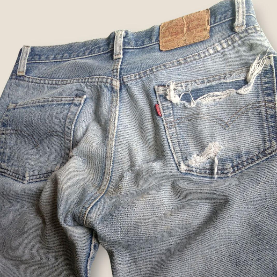乙*。様 激レア Levi's501 USA ボタン裏8 W33 希少 ヴィンテ
