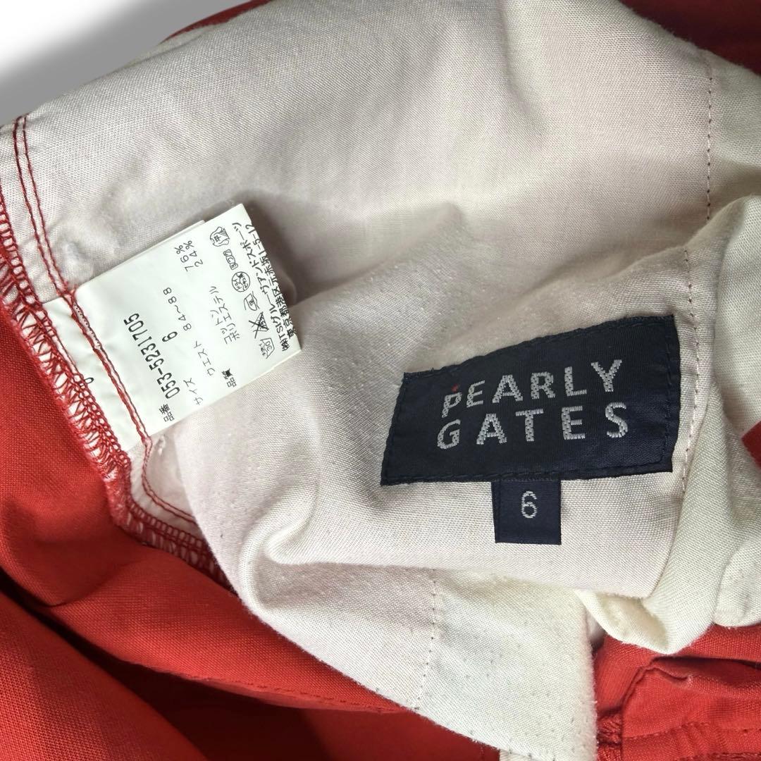 6 pearly gates ゴルフパンツ パーリーゲイツ レッド 赤 パンツ
