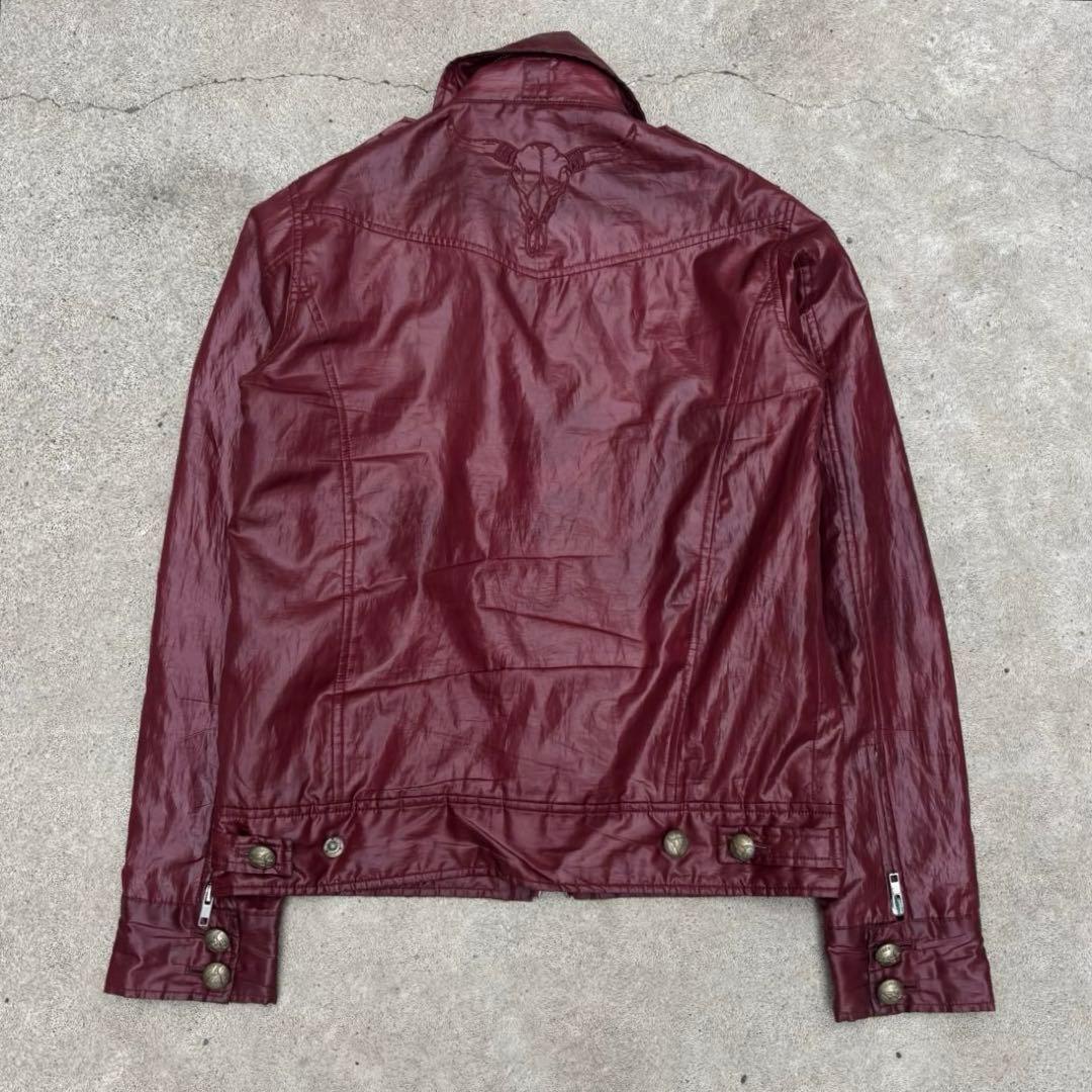 00’s archive gimmick riders jacket y2k