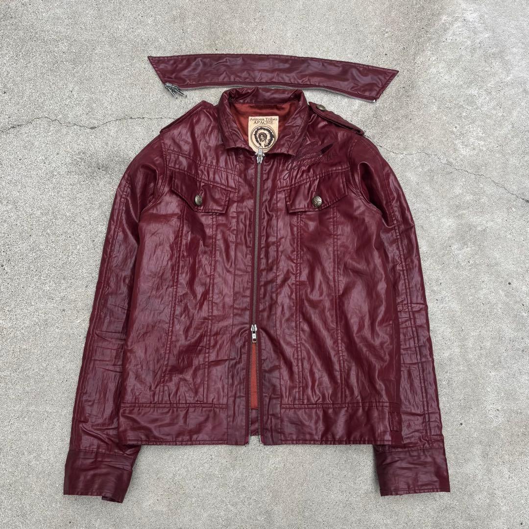 00’s archive gimmick riders jacket y2k