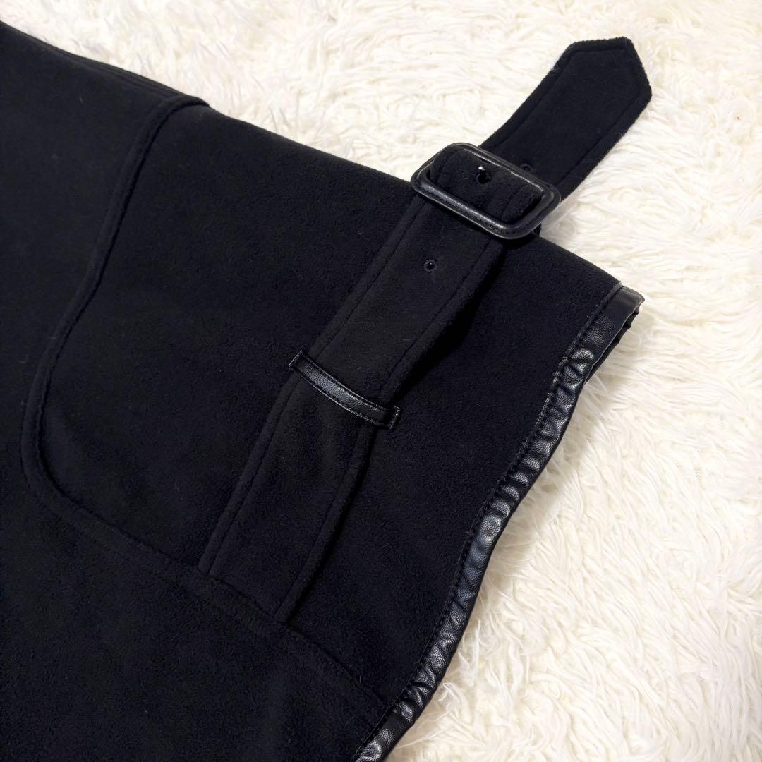 【極美品】 FENNEL ケープ ポンチョ ジャケット 黒 9号 ヤマダヤ