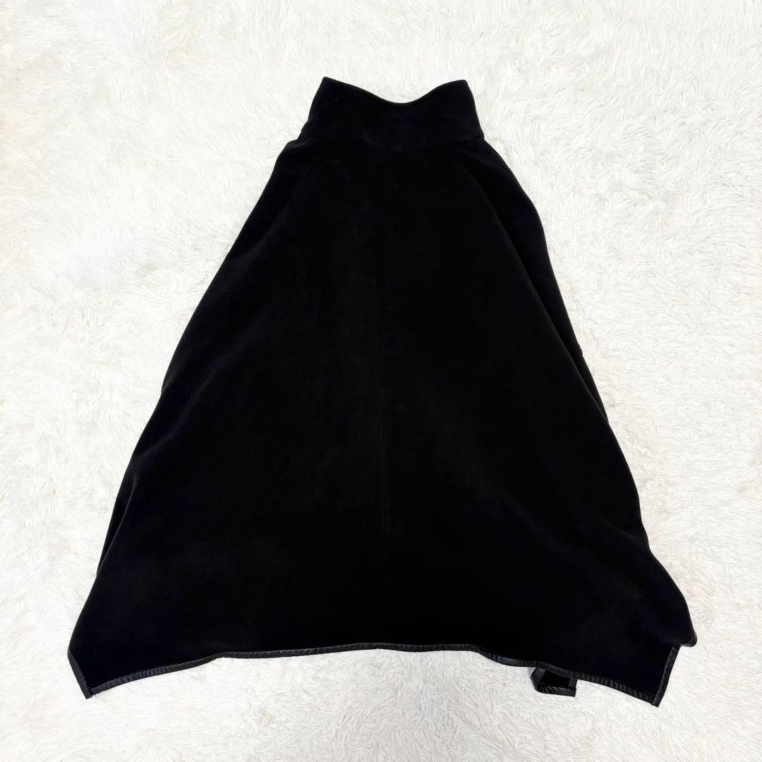 【極美品】 FENNEL ケープ ポンチョ ジャケット 黒 9号 ヤマダヤ