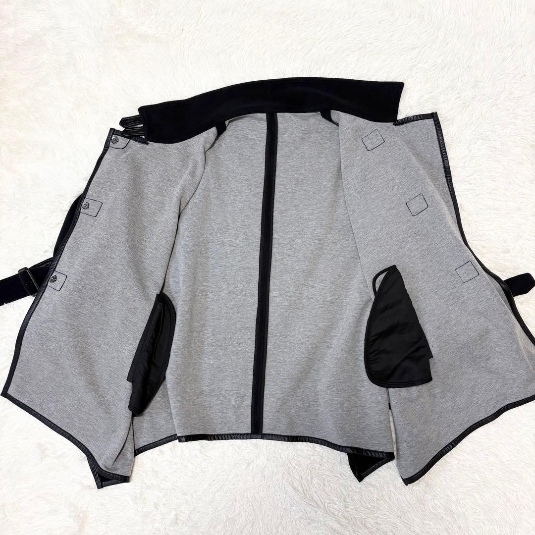 【極美品】 FENNEL ケープ ポンチョ ジャケット 黒 9号 ヤマダヤ