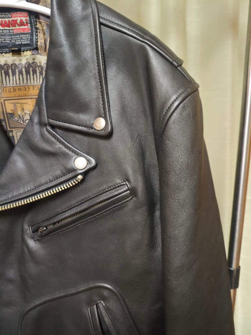 NANKAI ダブルライダース Dポケット XL 牛革 レザージャケット