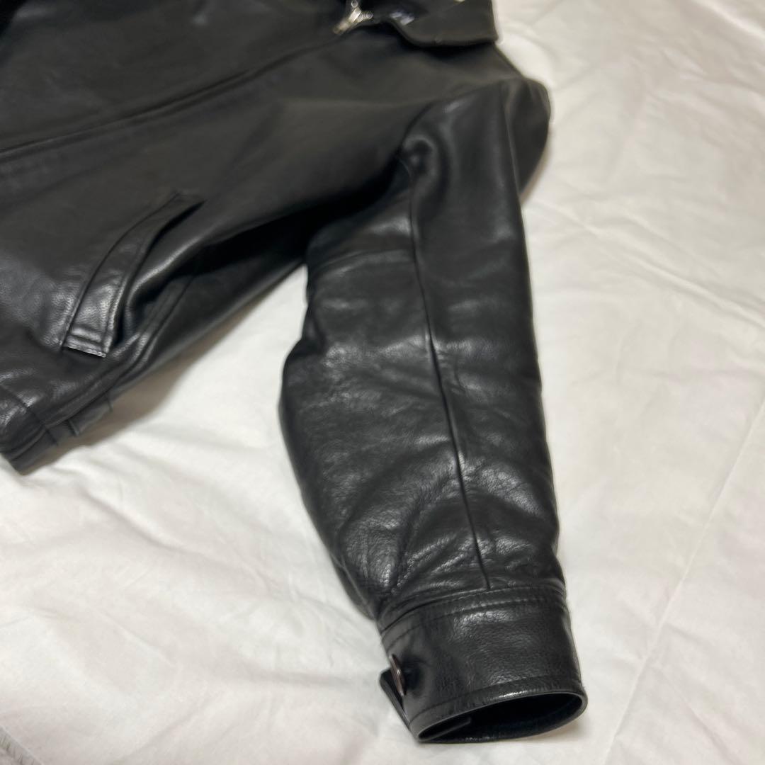 90s old gap レザージャケットXS　牛革　野村訓一　カーコート