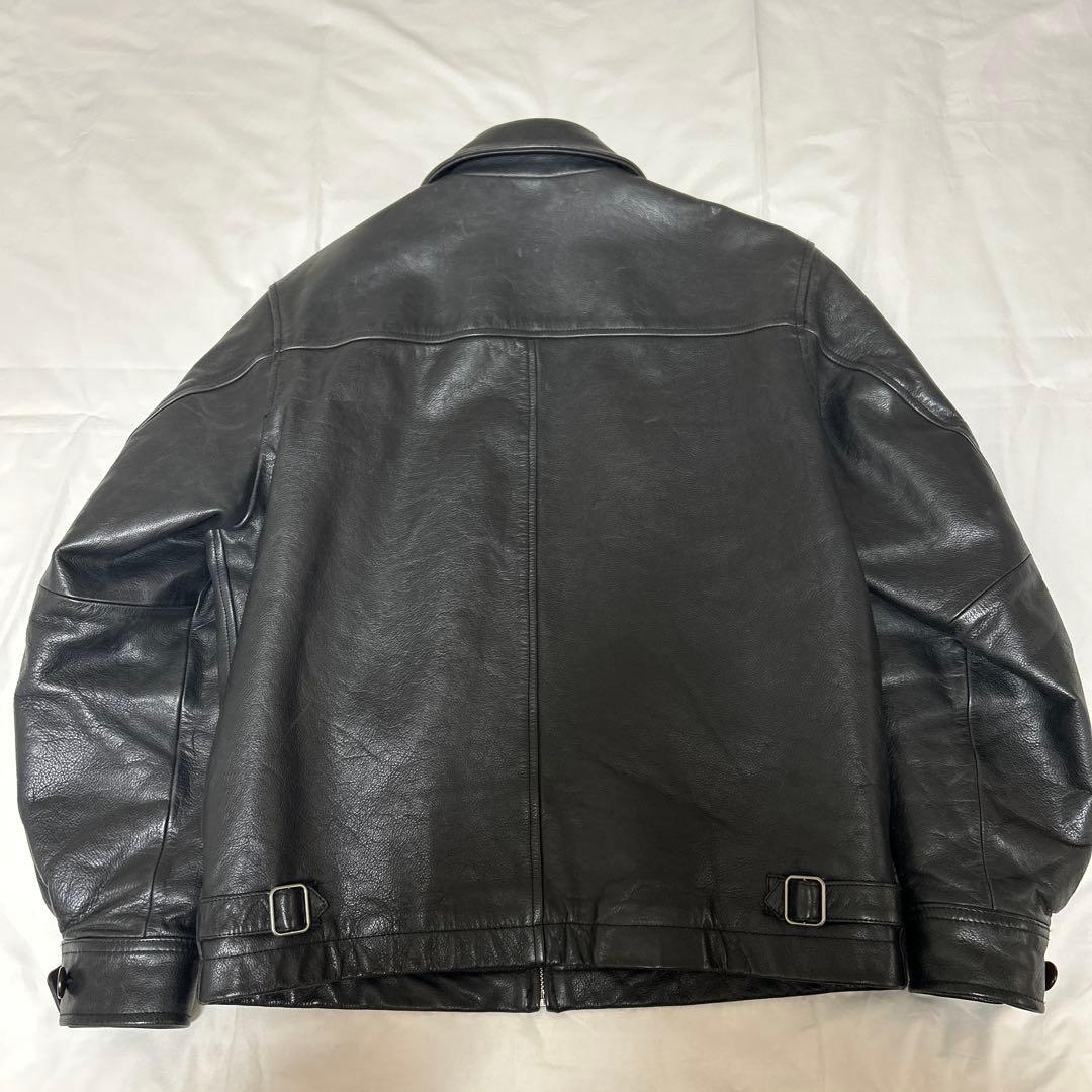 90s old gap レザージャケットXS　牛革　野村訓一　カーコート