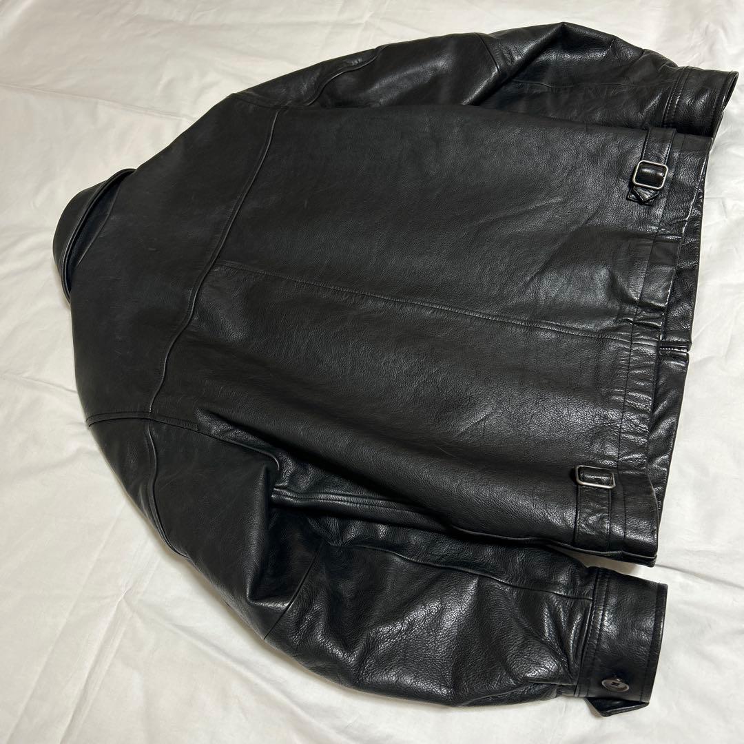 90s old gap レザージャケットXS　牛革　野村訓一　カーコート