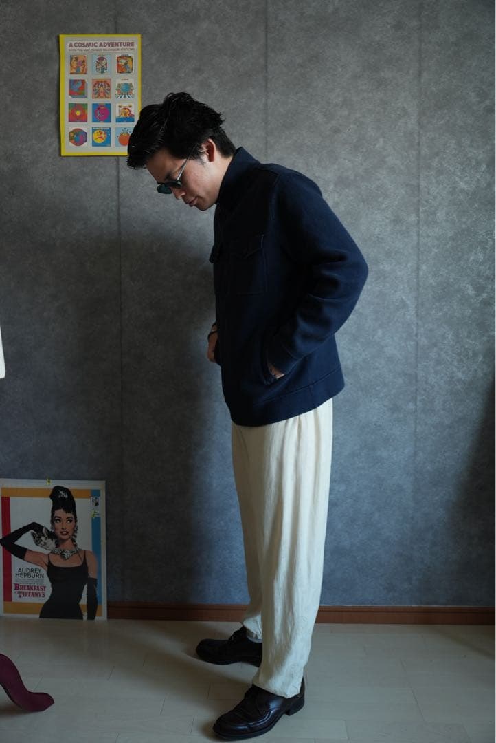 00s BANANA REPUBLIC ドライバーズニット　コットン