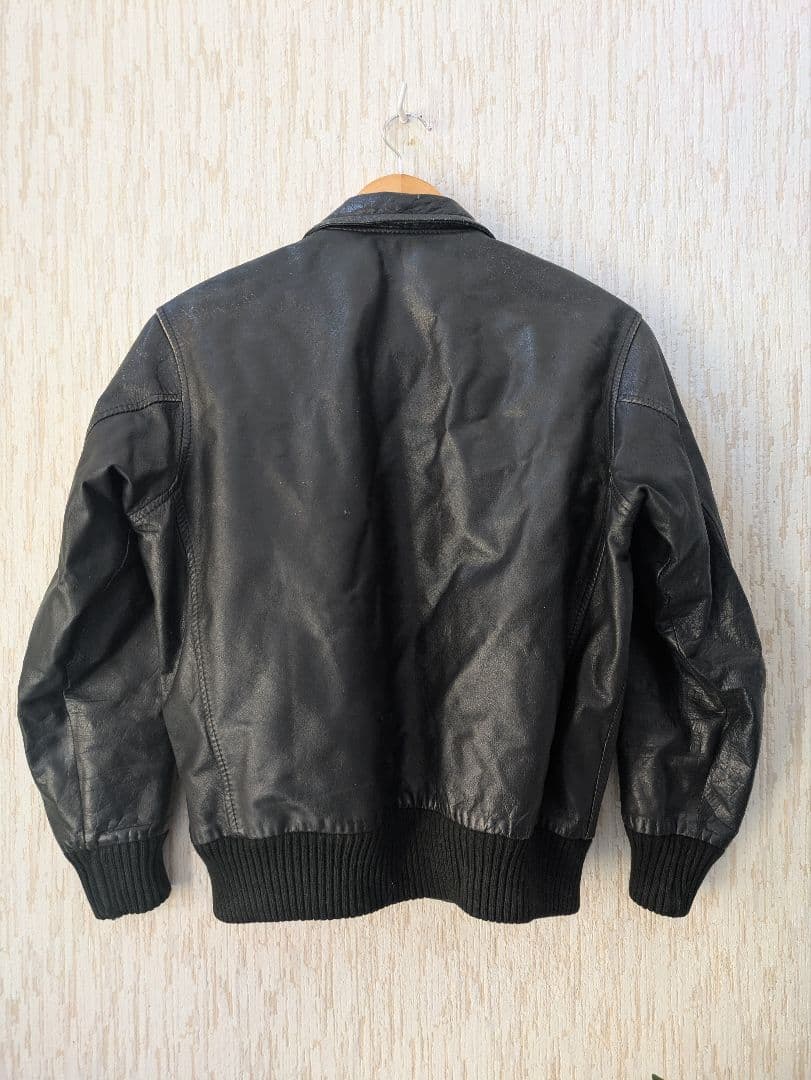 希少 80s 日本製 SACCYU & CO 本革 レザー ボンバージャケット