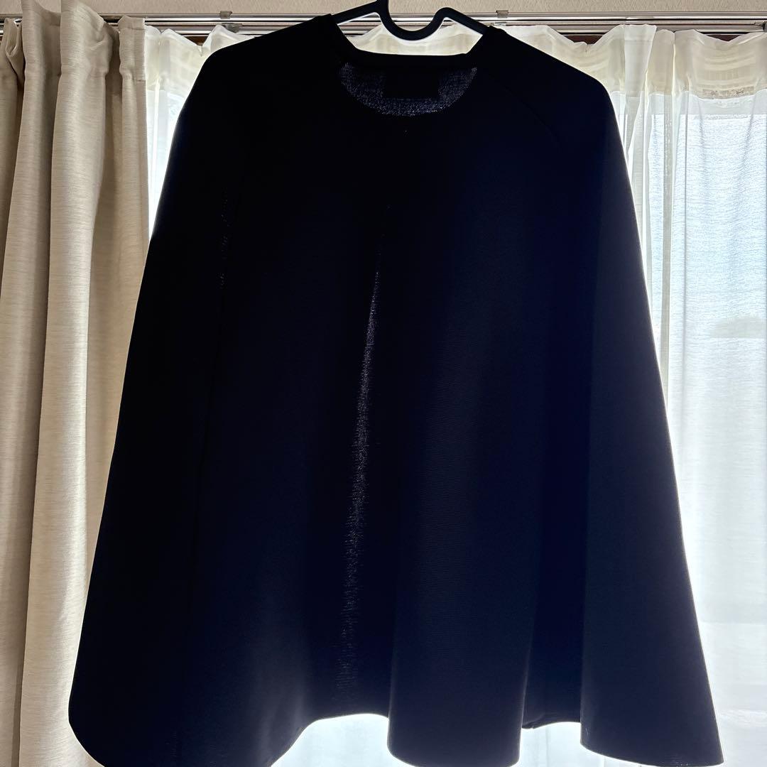 UNITED ARROWS 黒 ケープスタイルジャケット